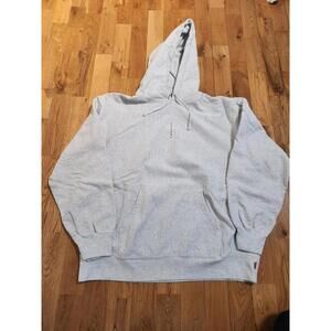 Supreme Vertical Logo Hoodie Grey Men's XL